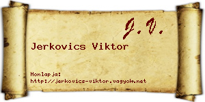Jerkovics Viktor névjegykártya