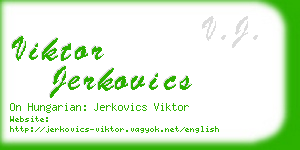 viktor jerkovics business card